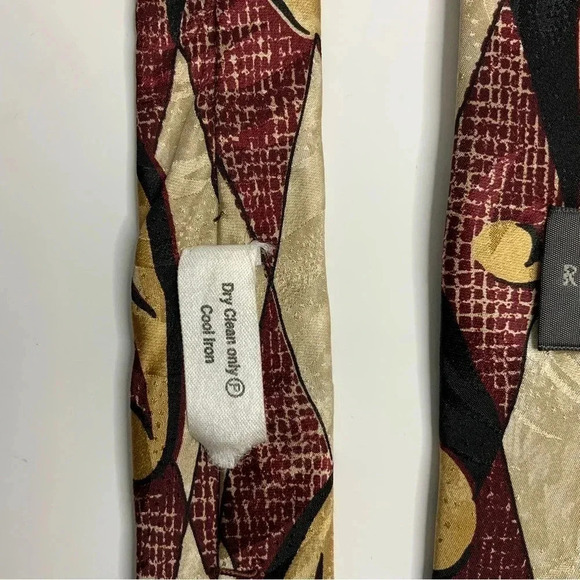 2/$30 ROBERT TALBOTT Burgundy Paisley Silk Tie & Pocket Square - Picture 8 of 16